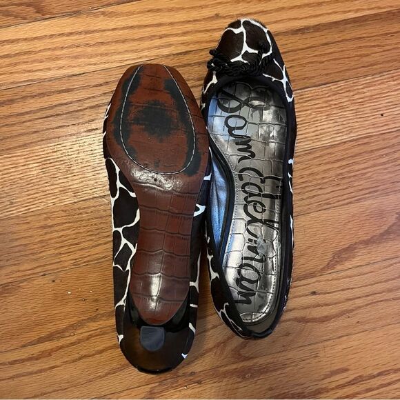 Sam Edelman Hope Real Cow Hair Leather Low Heel Pumps Size 8.5M - Picture 9 of 11